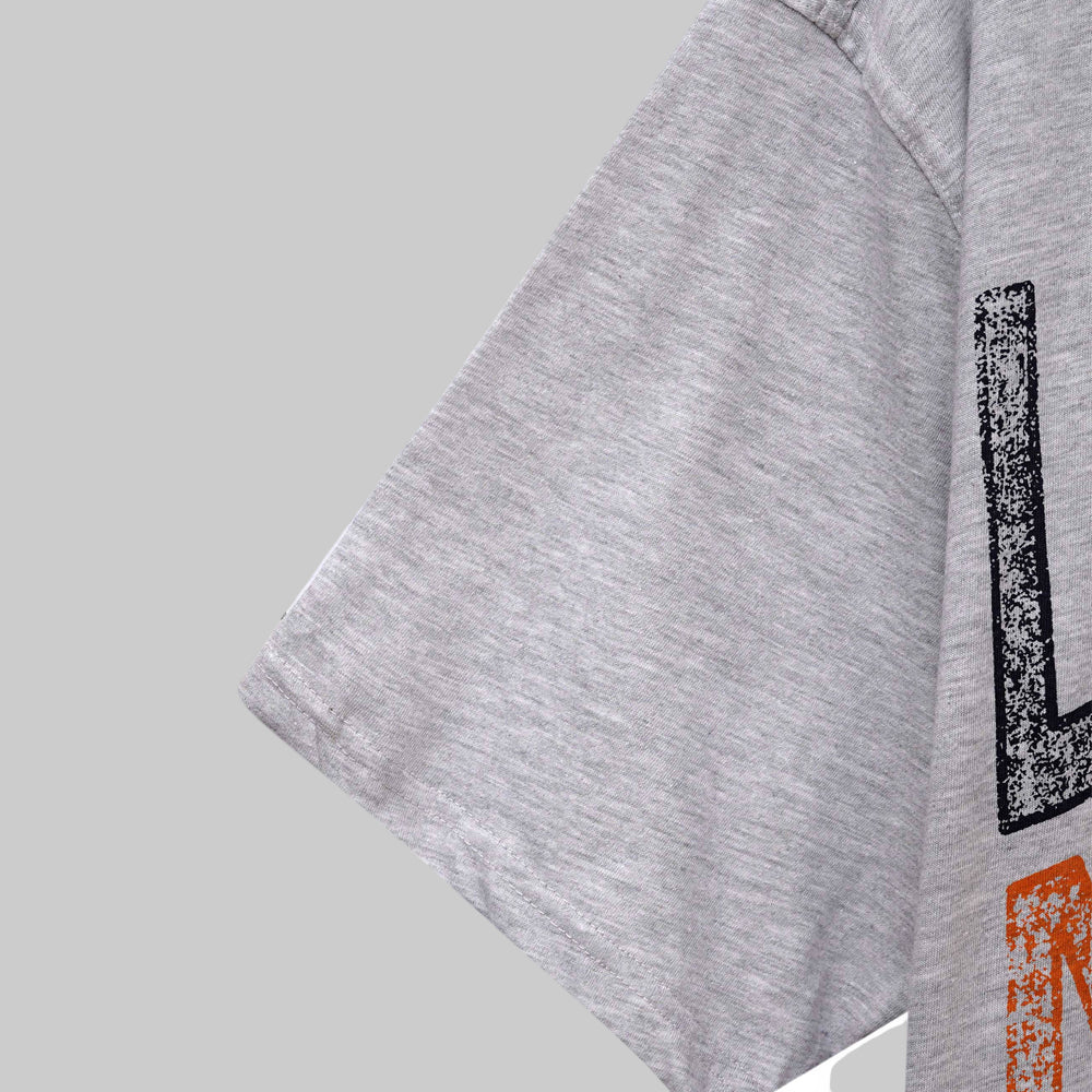 Heather Grey Limited Edition Big Size Crewneck T-Shirt PSM-8213