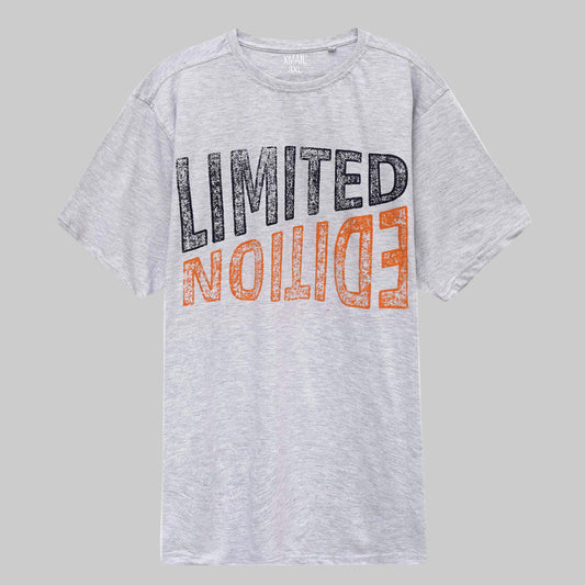 Heather Grey Limited Edition Big Size Crewneck T-Shirt PSM-8213