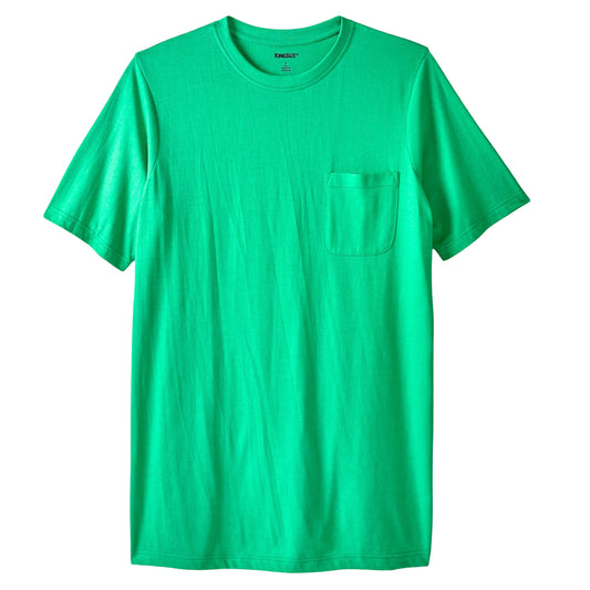 Kelly Green Classic Pocket Crewneck T-Shirt PSM-9549