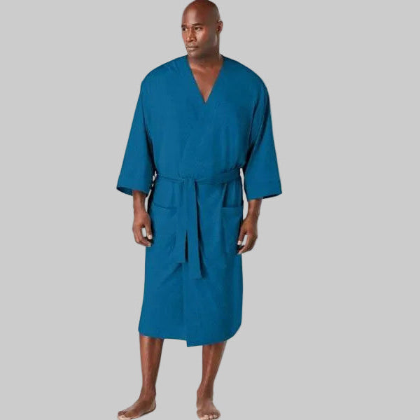 Green Big & Tall Size Cotton Jersey Robe PSM-5570