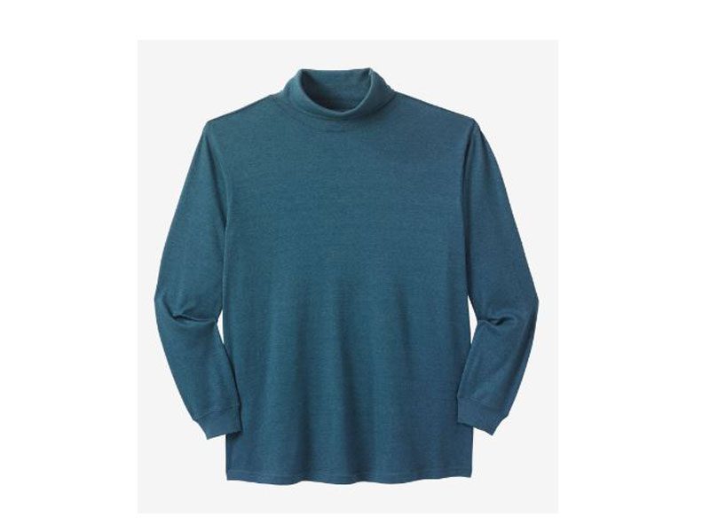Turtleneck Big & Tall Size Long Sleeve T-Shirt PSM-4176