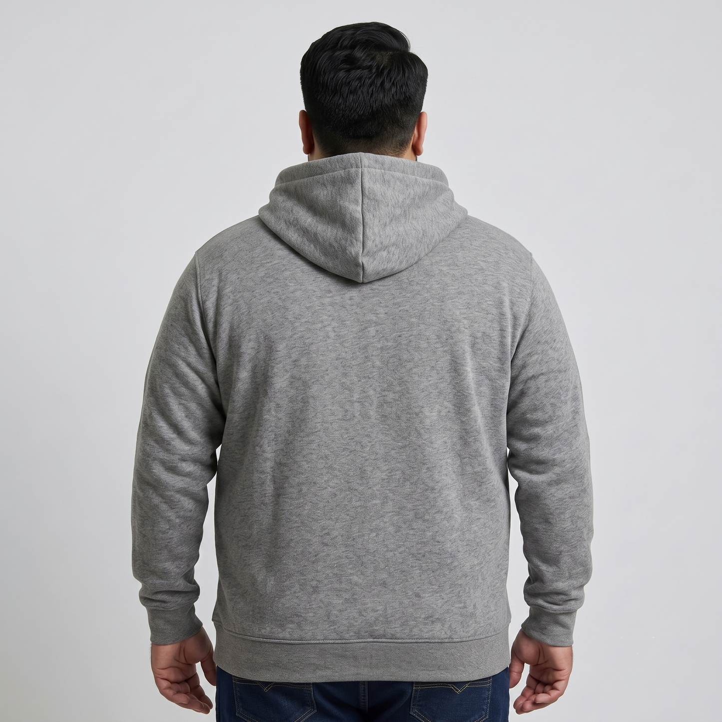 Heather Grey Essential Zip-Up Hoodie PSM-10623