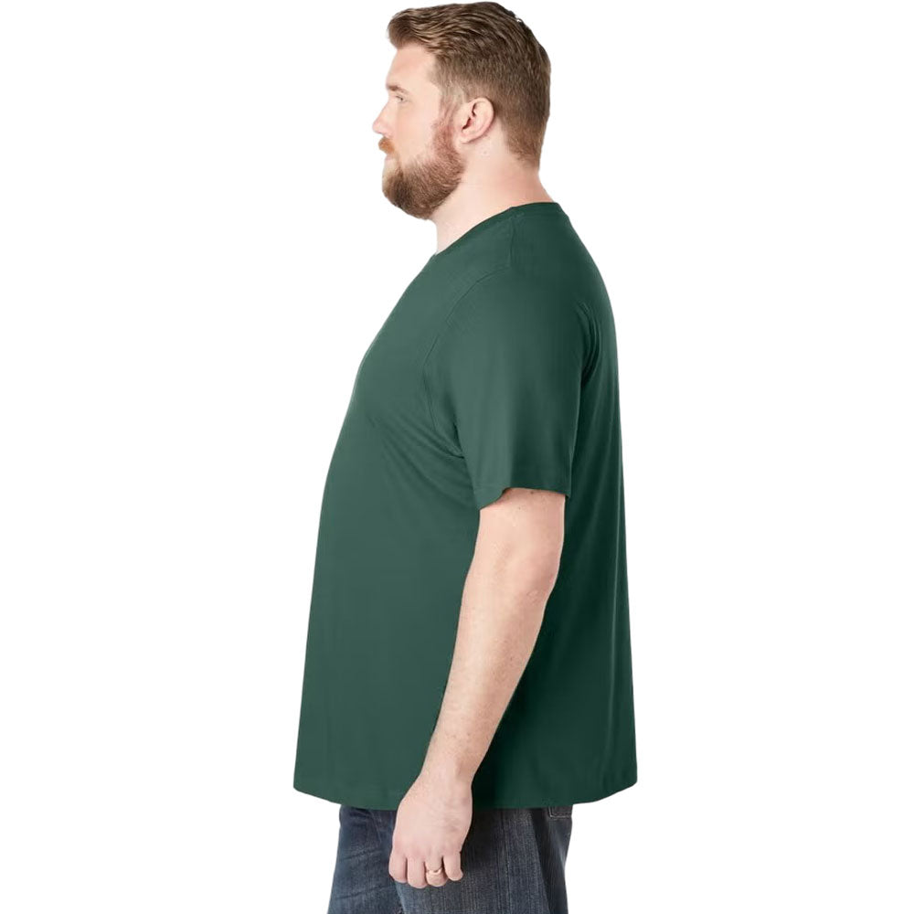 Hunter Green Big & Tall Pocket Crewneck T-Shirt PSM-3639