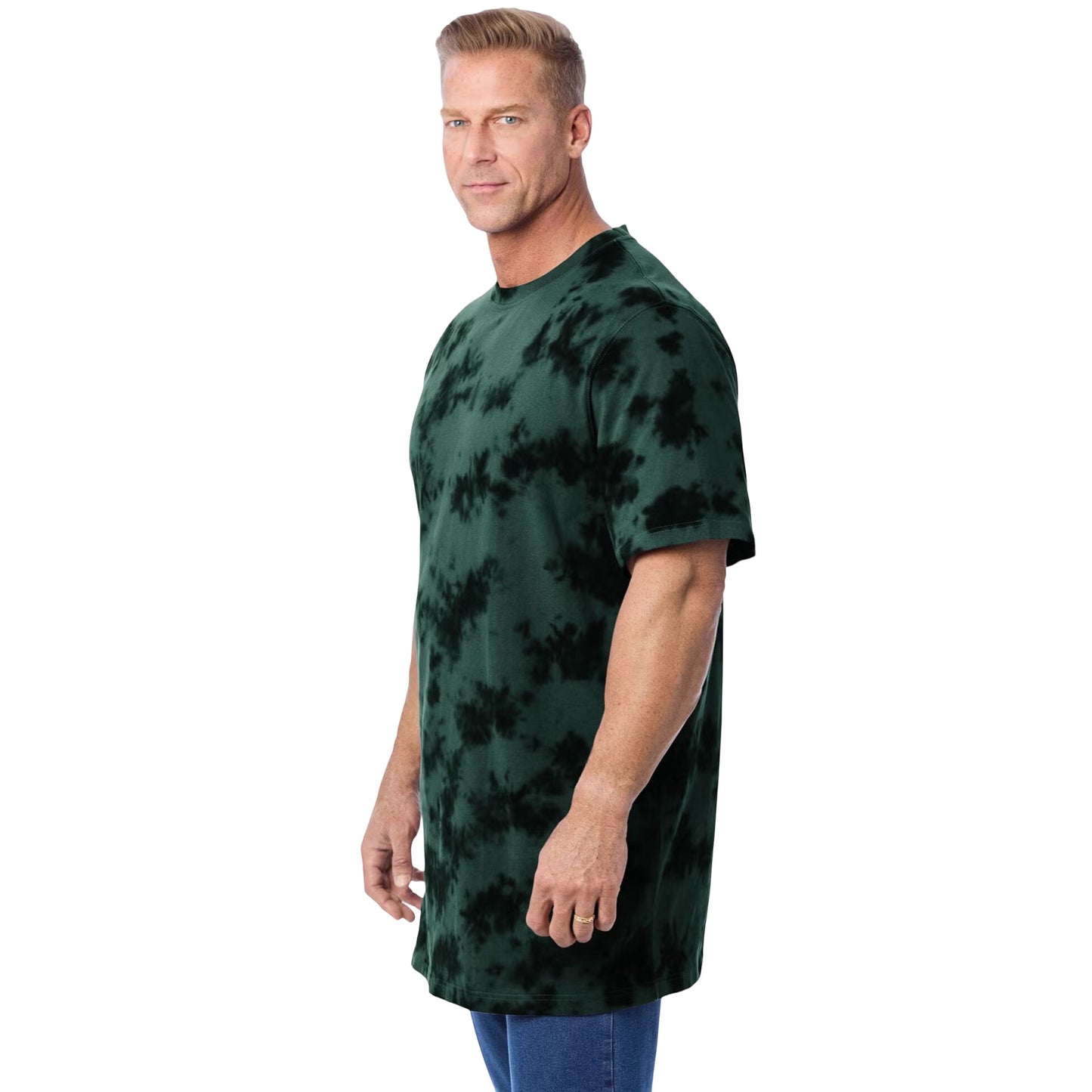 Hunter Marble Lightweight Crewneck T-Shirt – Soft Textured Cotton Blend Tee