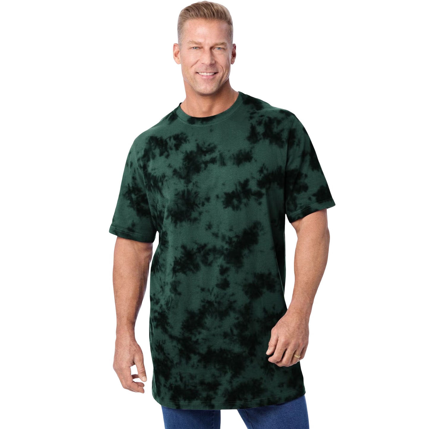 Hunter Marble Lightweight Crewneck T-Shirt – Soft Textured Cotton Blend Tee