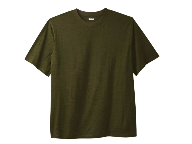 Hunter Marl Big & Tall Short Sleeve Crewneck T-Shirt for Plus-Size Men