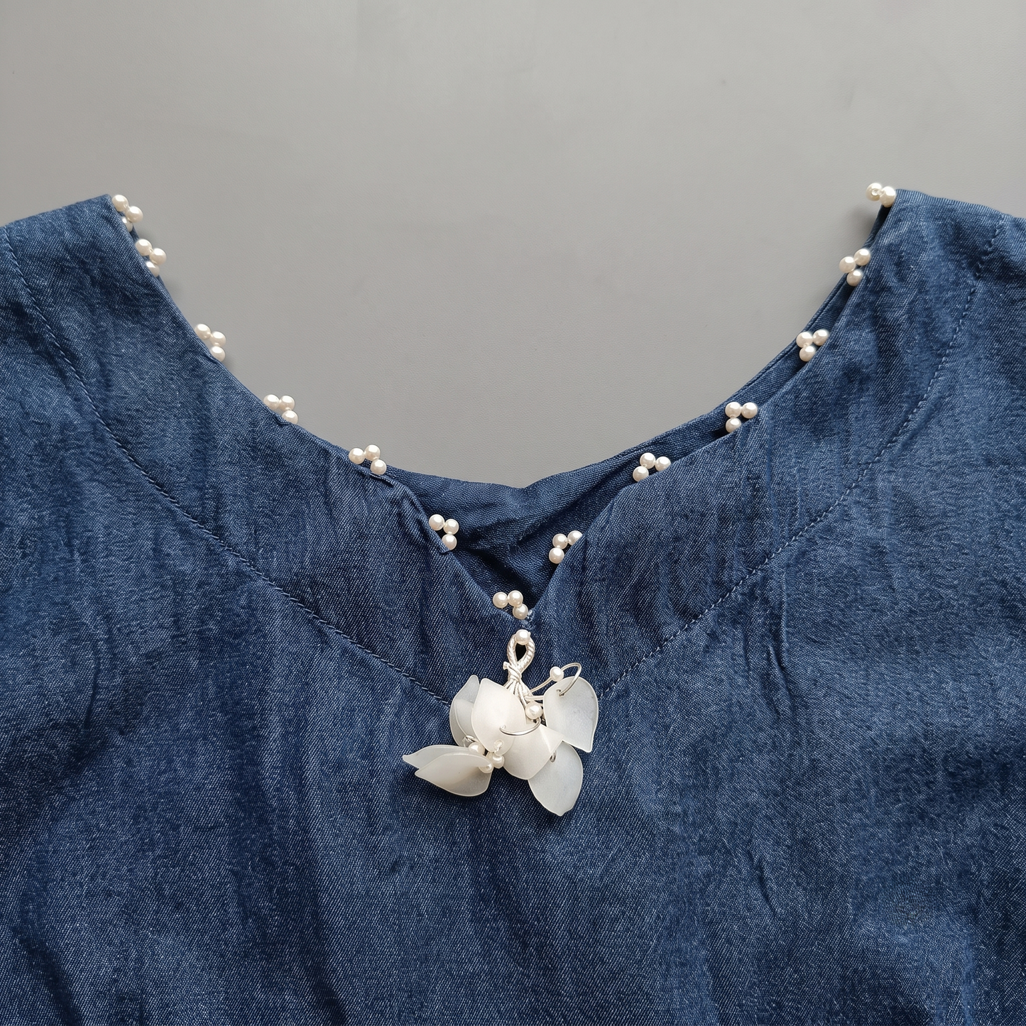 Indigo Blue Denim Co-Ord Set with Matching Top and Bottom for Casual Wear