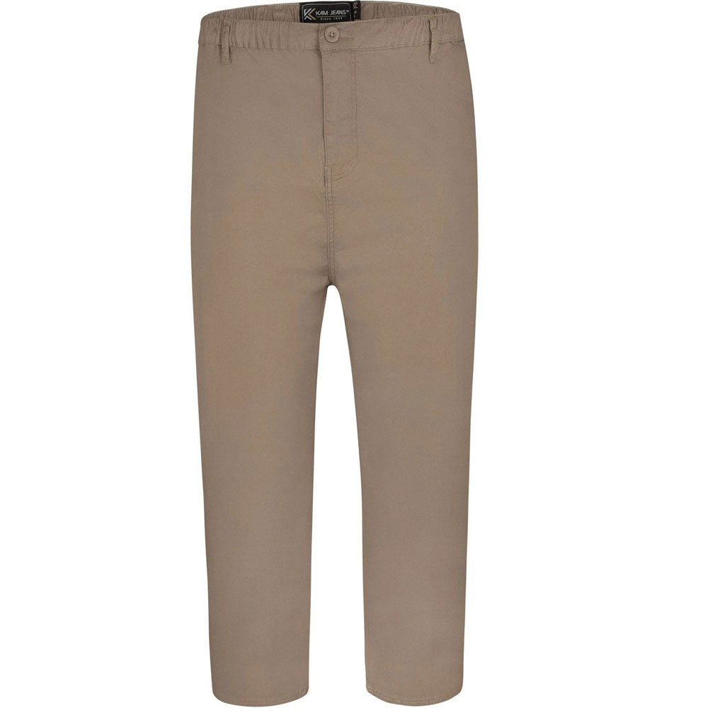 Khaki elasticated waist rugby Pant with pockets – Big & Tall fit.
