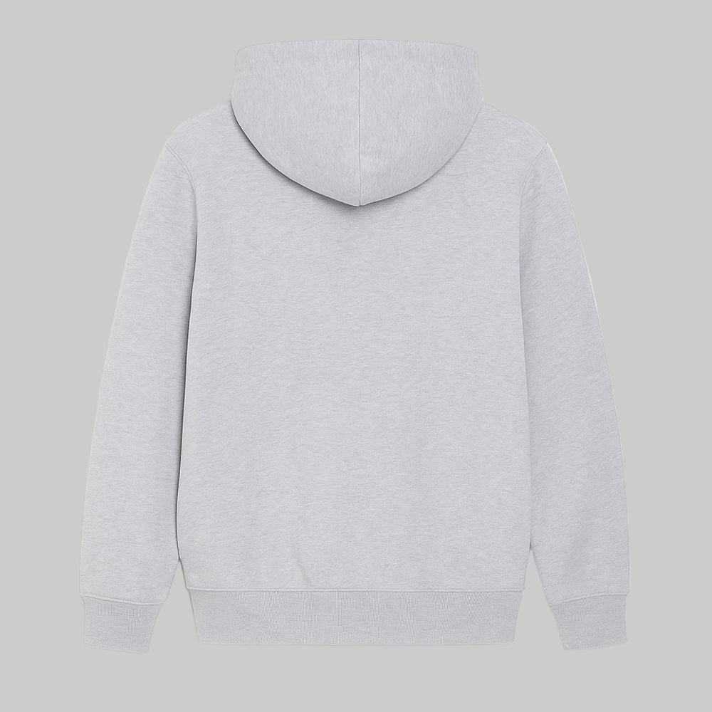 Light grey “Colorado Rockies” printed men’s hoodie with drawstring hood, kangaroo pocket, and ribbed cuffs — soft cotton-blend casual wear.