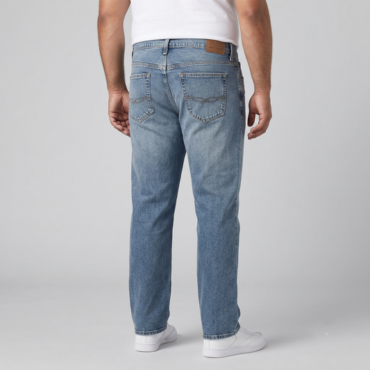 Light Wash Flying Strauss Signature Loose Fit Jeans PSM-10160