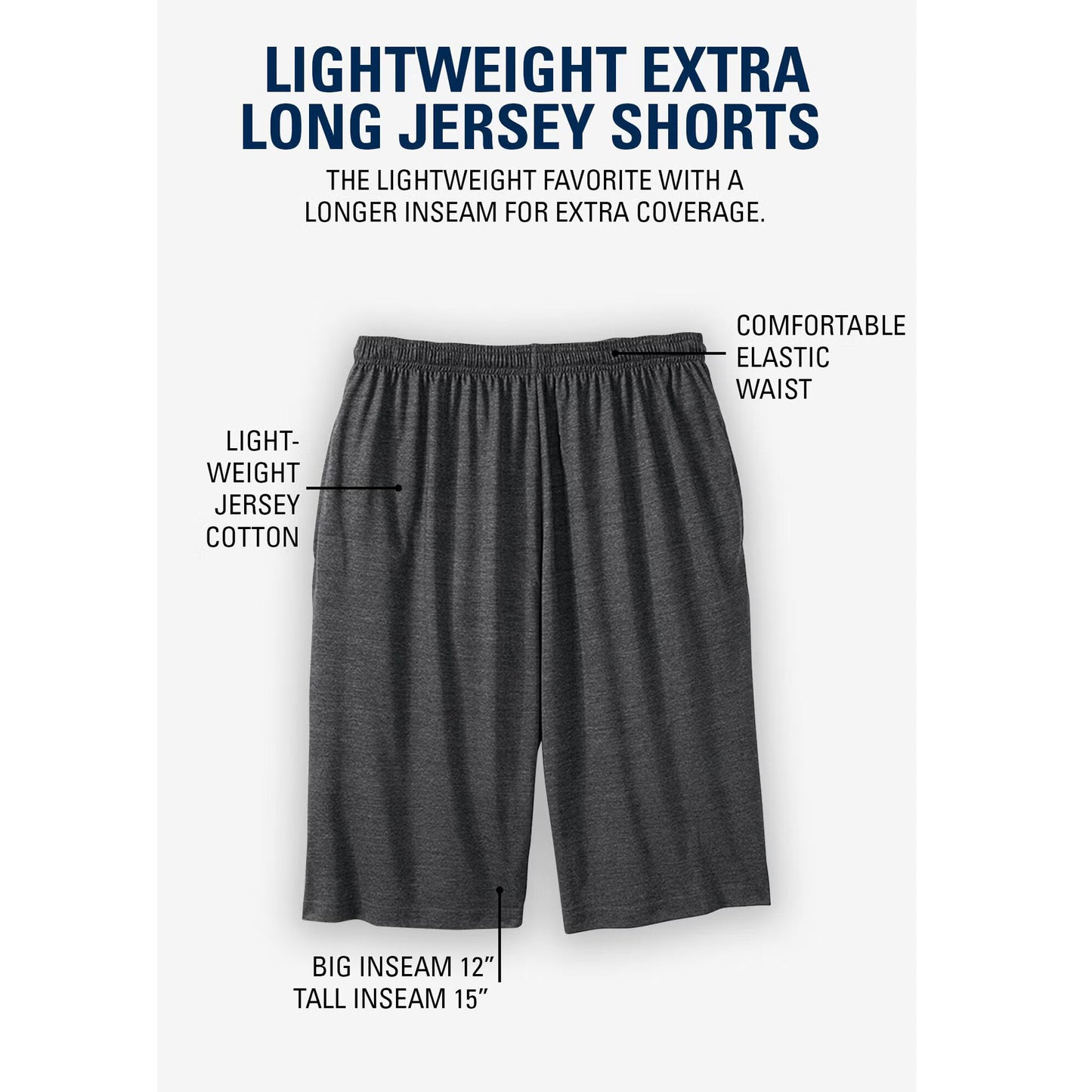 Rigid Camo Lightweight Extra Long Jersey Shorts PSM-9865