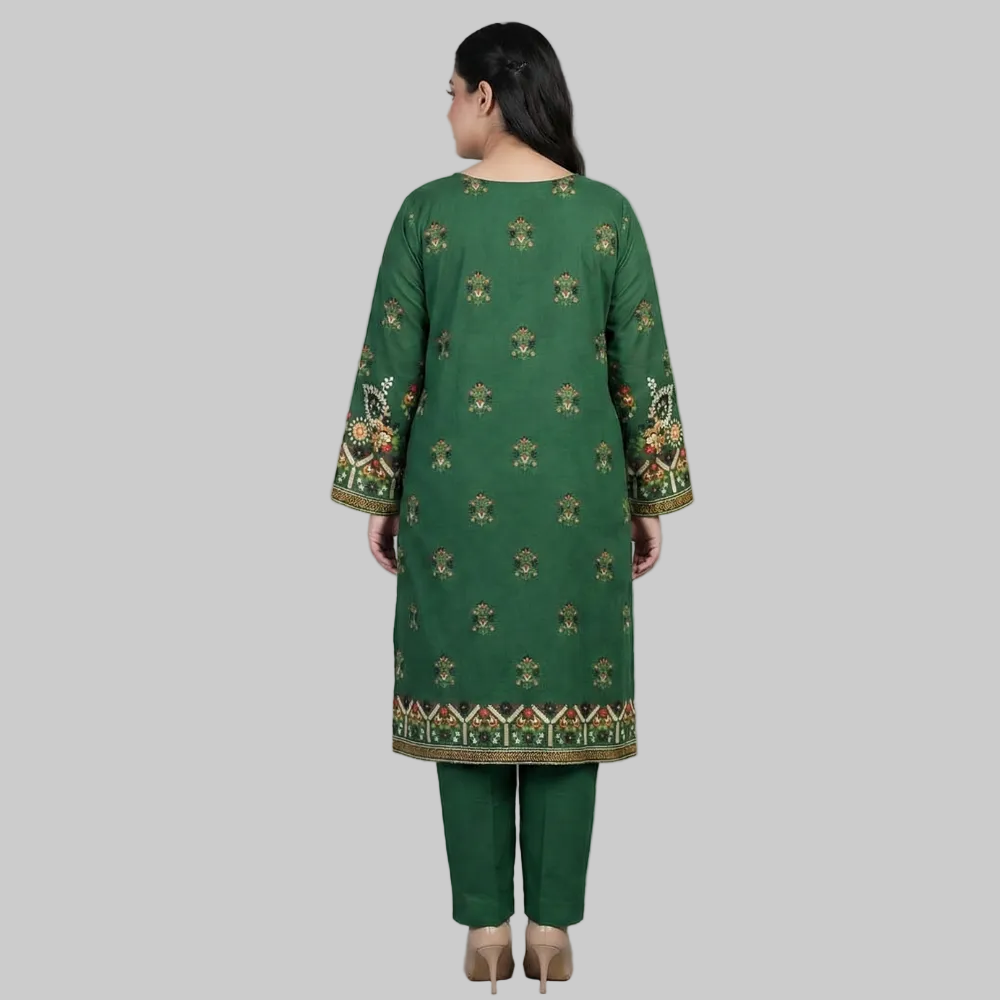 Linen 2-Piece Suit – Emerald Green PSW-10692