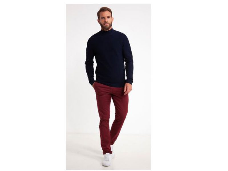Bordeaux Big Size Chino Pants PSM-4570