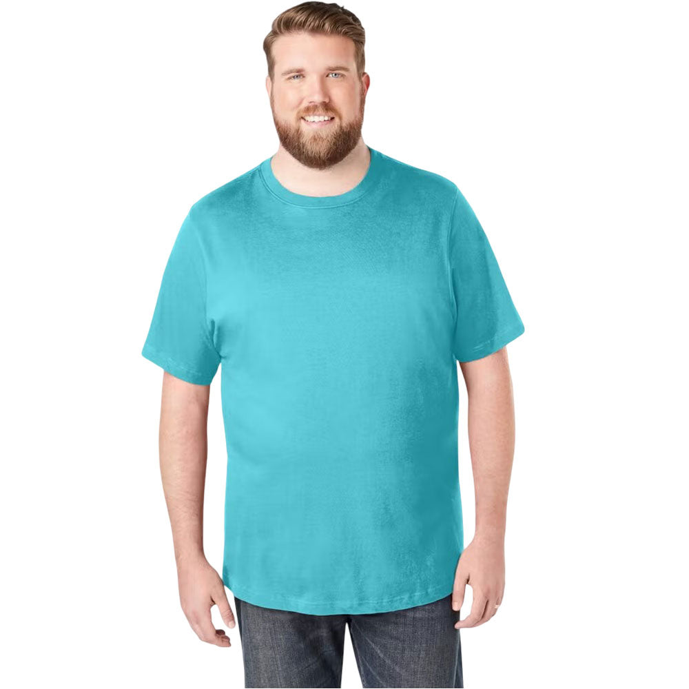 Maui Blue Big & Tall Cotton Crewneck T-Shirt for Men