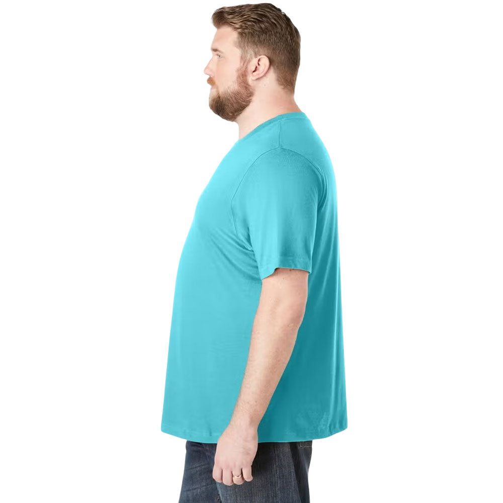 Maui Blue Big & Tall Cotton Crewneck T-Shirt for Men