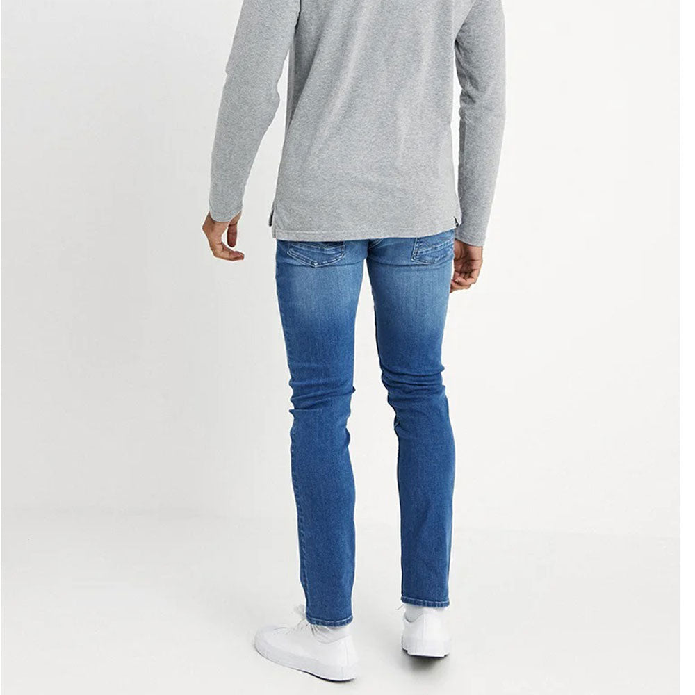 Mid Denim Blue Jet Slim Fit Jeans PSM-8854
