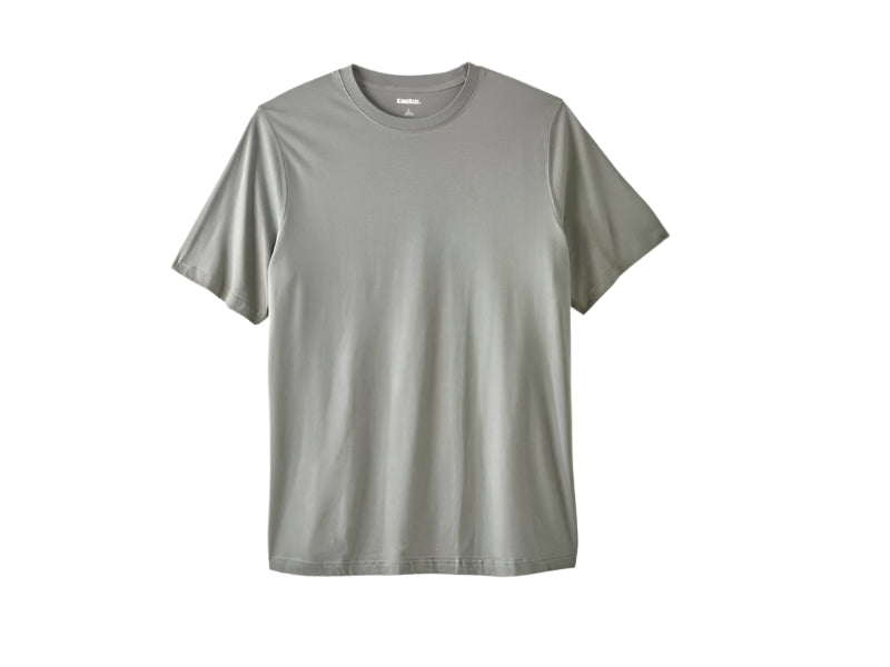 Misty Grey Big & Tall Crewneck T-Shirt with relaxed fit and soft finish