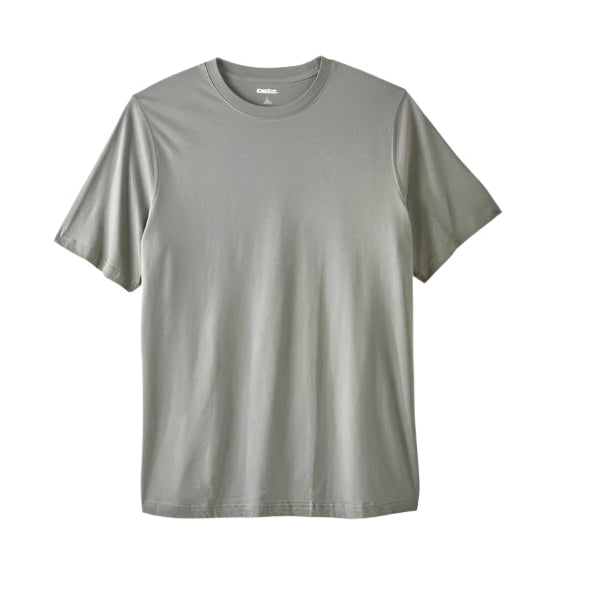 Misty Grey Big & Tall Crewneck T-Shirt with relaxed fit and soft finish