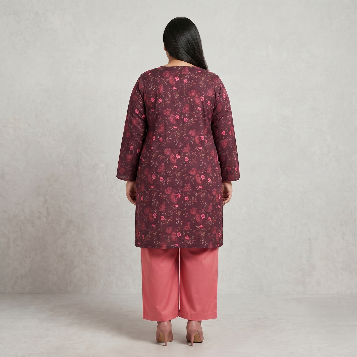 Mulberry Bloom 3-Piece Printed Lawn Suit PSW-11176