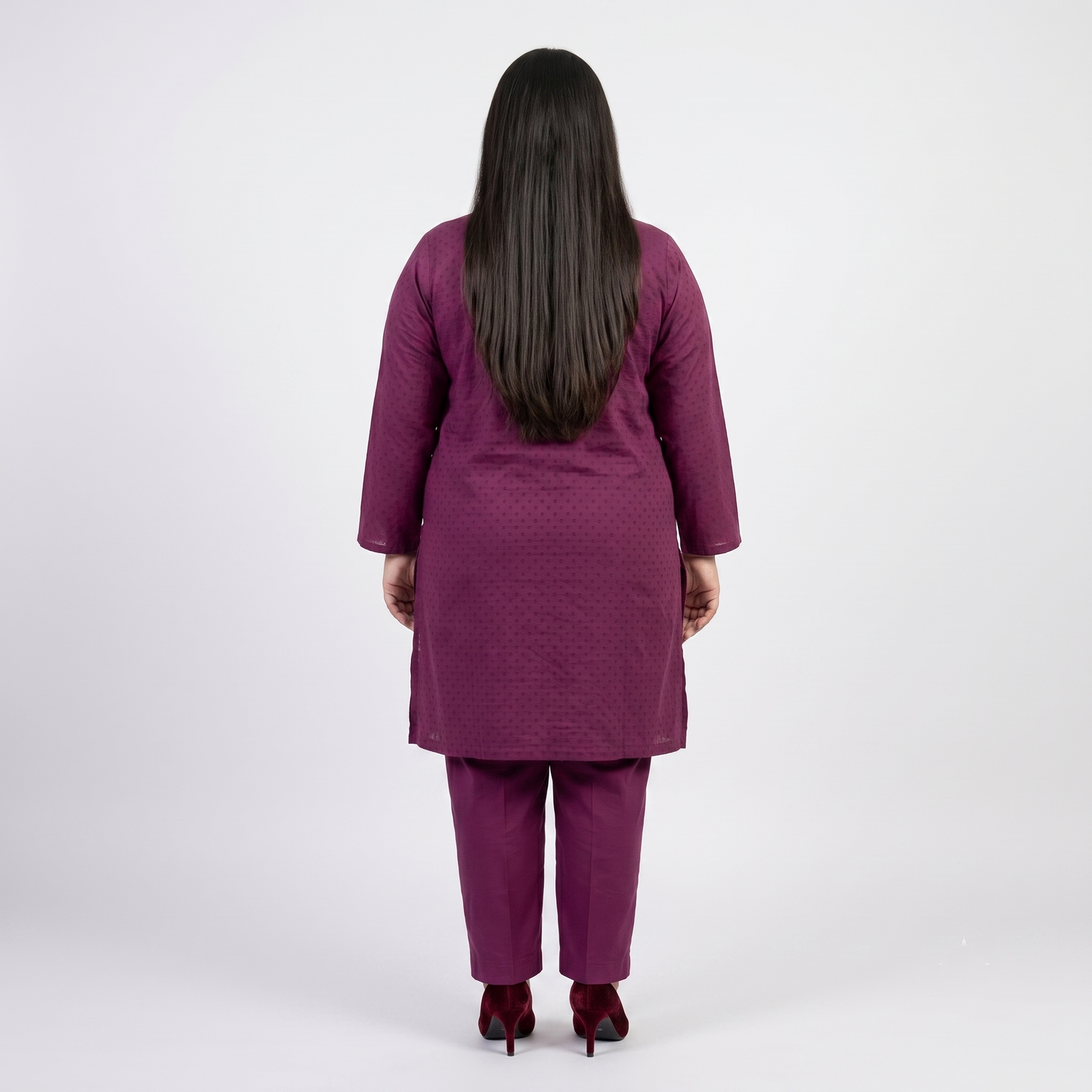 Mulberry Elegance Dobby Jacquard Co-Ord Set PSW-11414