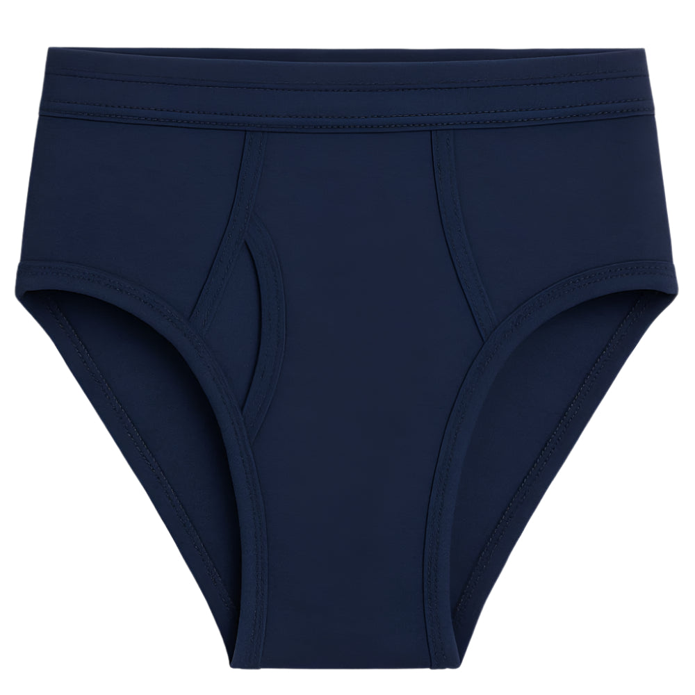 Navy big size men’s cotton brief – classic full-rise with soft waistband