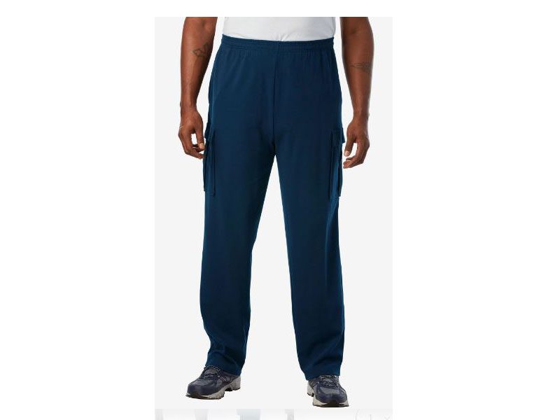 Navy Light Weight Jersey Big Size Cargo B Grade Trouser PSM-3550B
