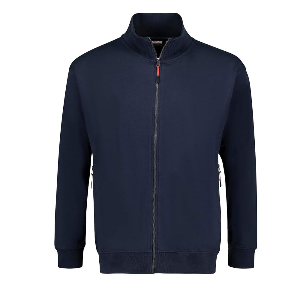 Navy Blue Stand-Up Collar Terry Jacket PSM-8701