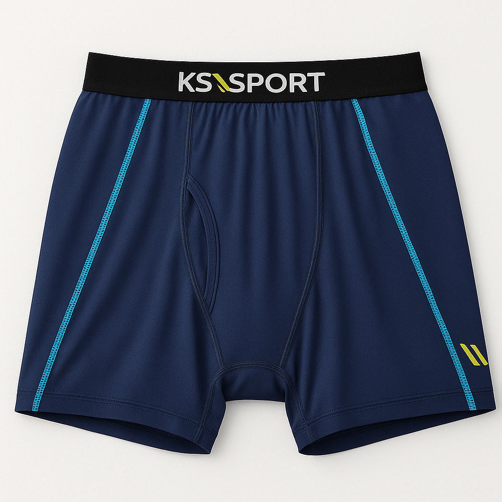 Men’s Performance Mesh Boxer Briefs with Moisture-Wicking and Breathable Panels