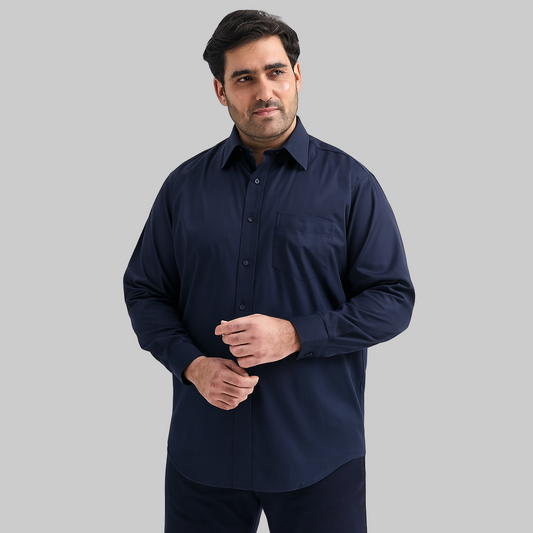 Navy Blue Full Sleeve Shirt PSM-10147