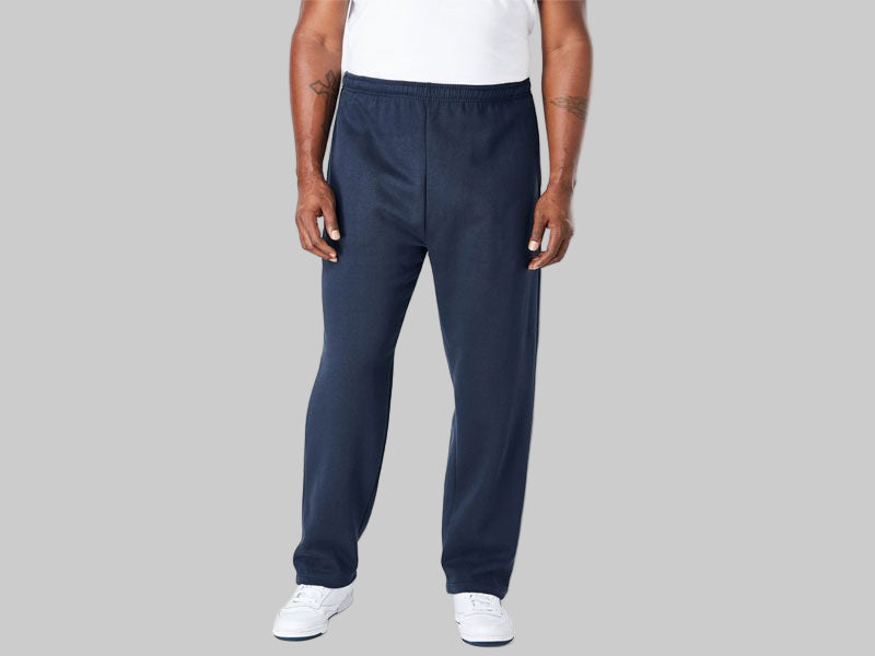 Navy Blue Fleece Big Size Open Bottom Trouser PSM-5042