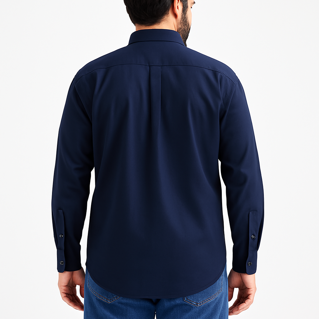Navy Blue Full Sleeve Shirt PSM-10147