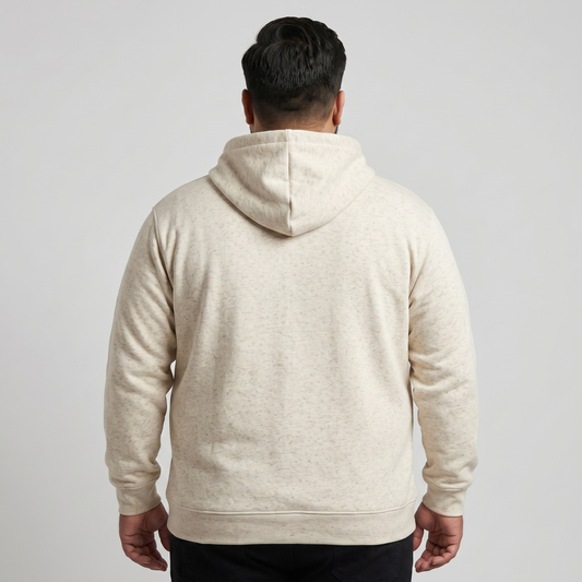 Oat Milk Classic Full-Zip Fleece Hoodie PSM-10458