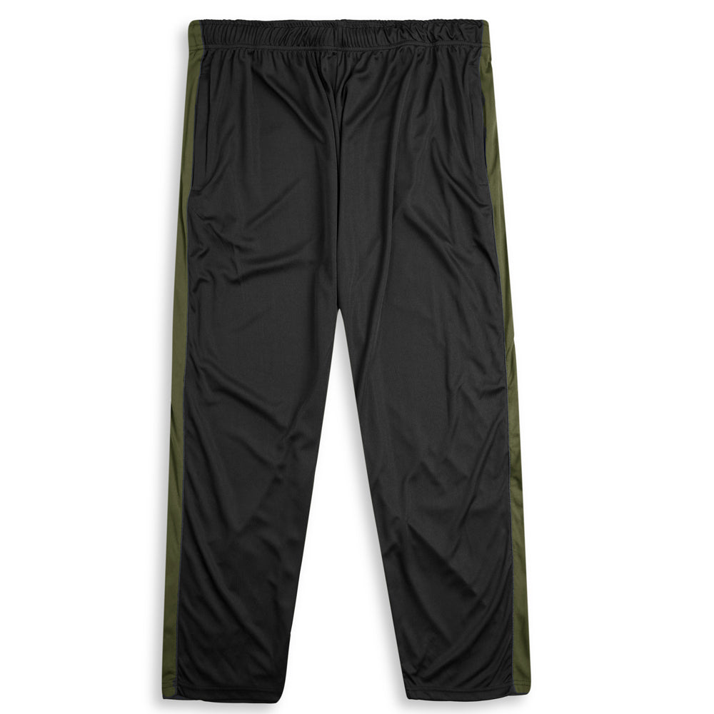 Olive Green Black Block Polyester Plus Size Sportswear Tracksuit PSM-7855