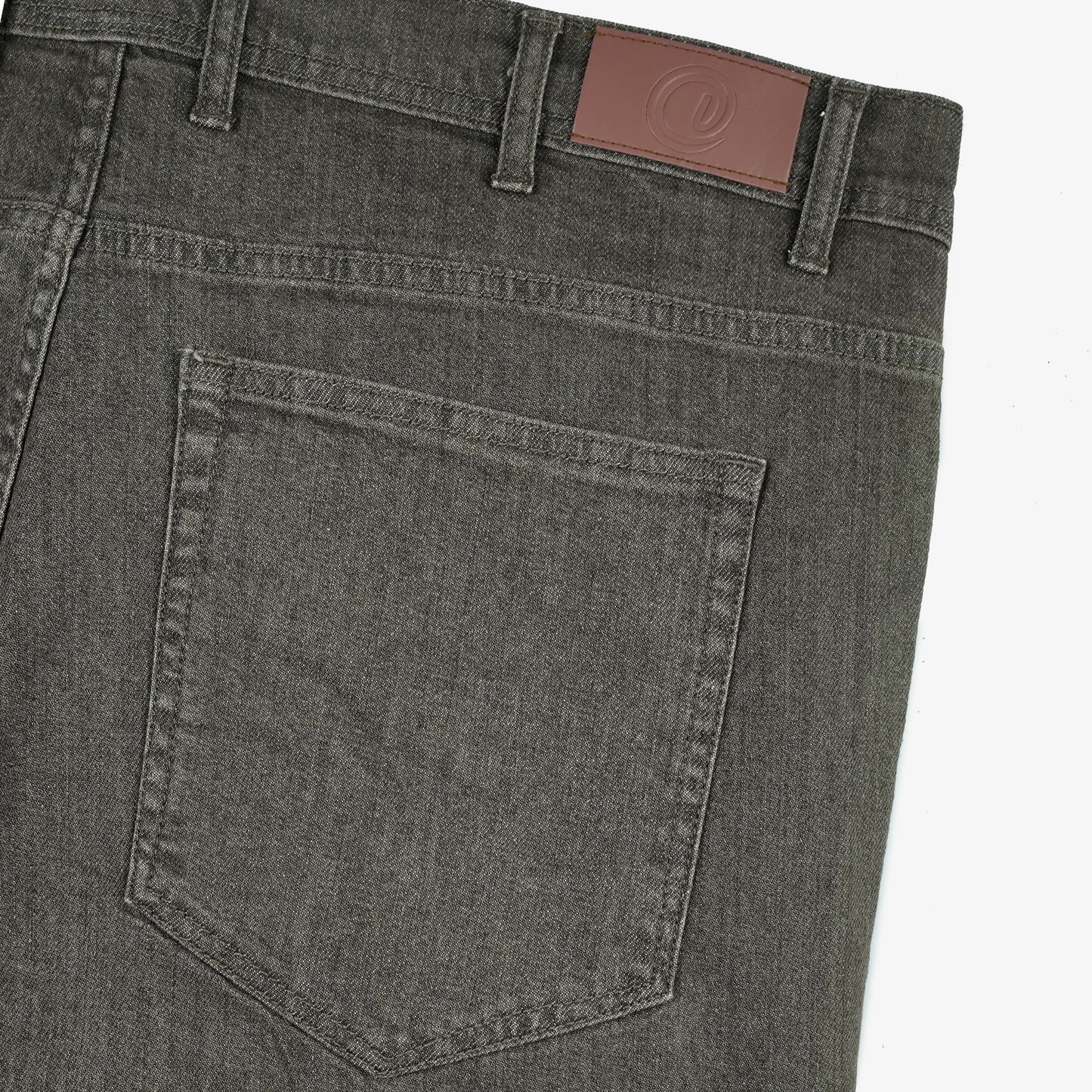 Vintage Brown Plus Size Classic Straight-Leg Jeans PSM-9337