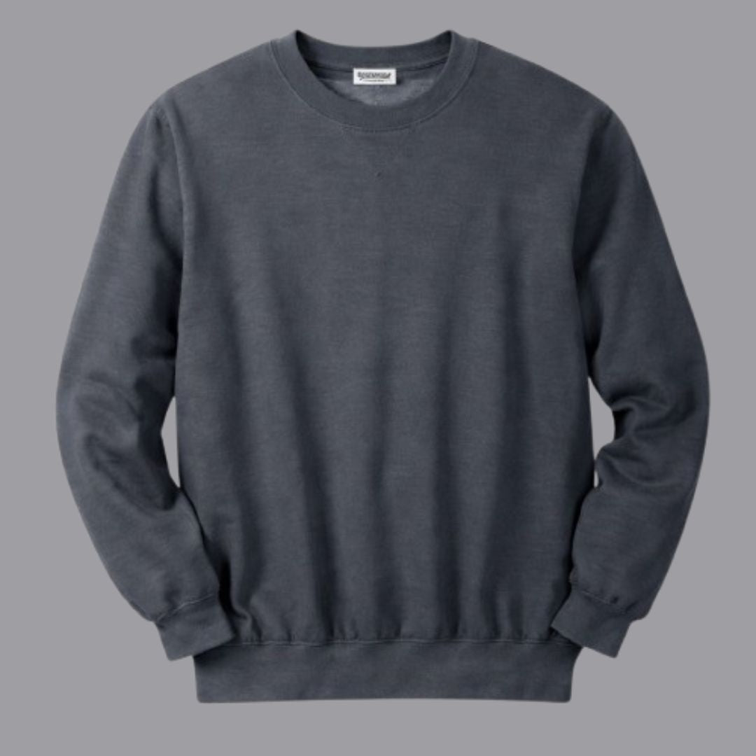 Heather Charcoal Fleece Crewneck Sweatshirt PSM-10445
