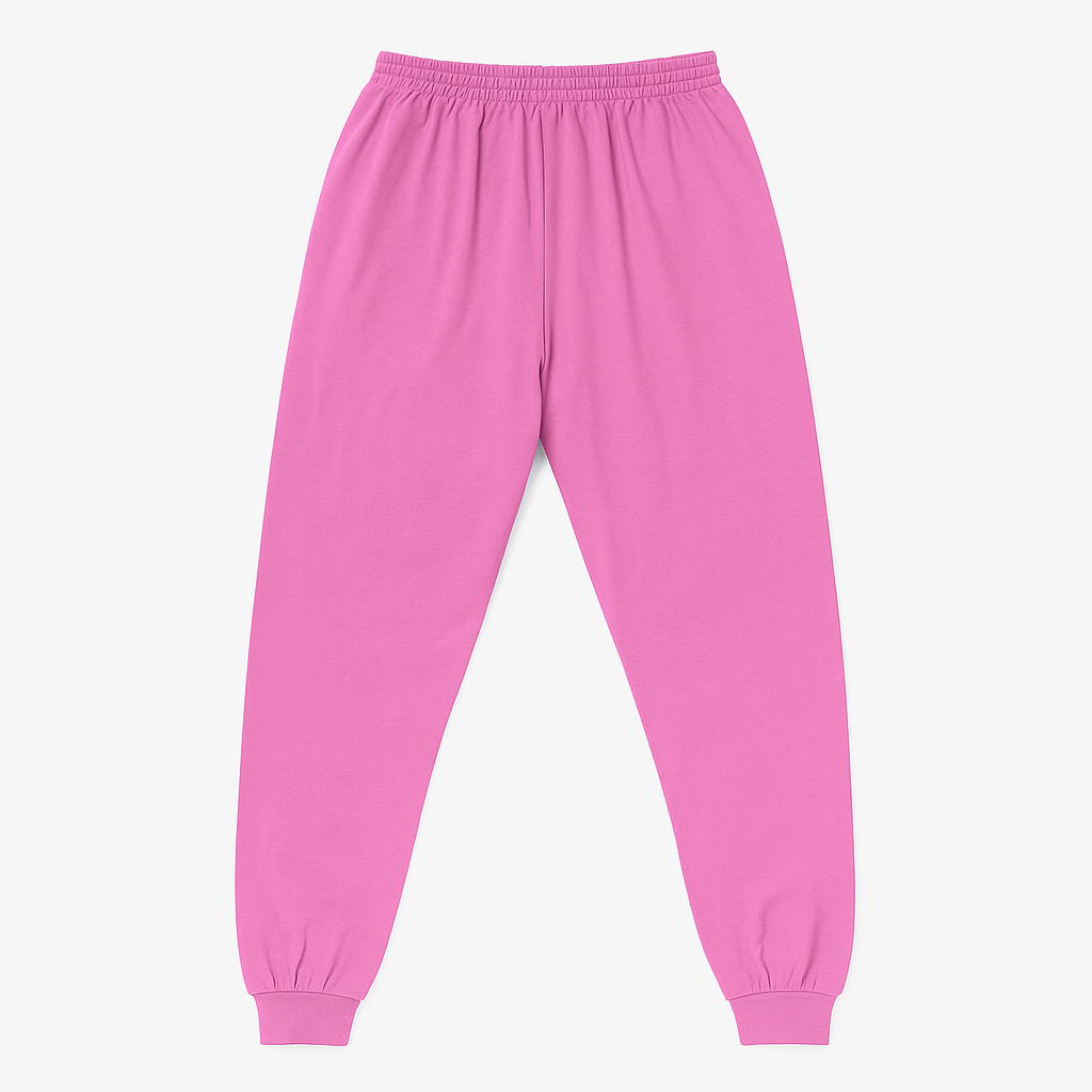Pink Basic Plus Size Women Jogger PSW-3957