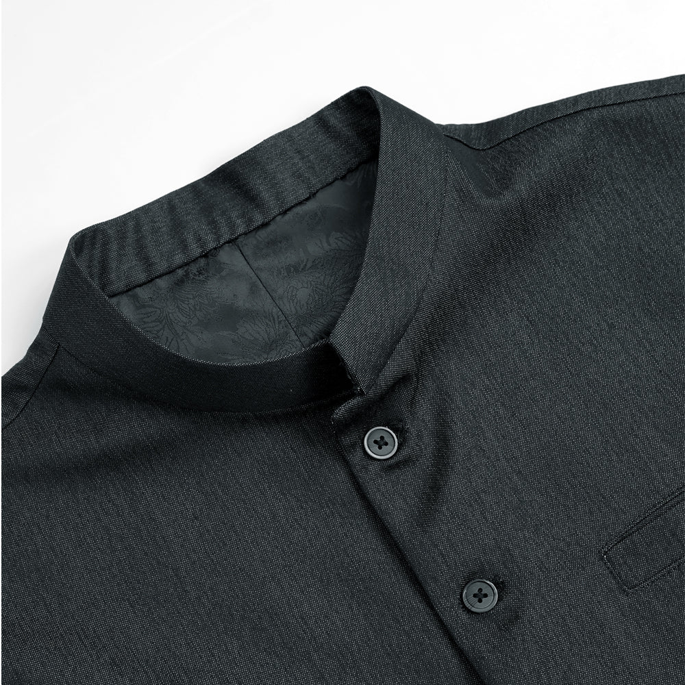 Plus Size Charcoal Suiting Fabric Waistcoat PSM-7996