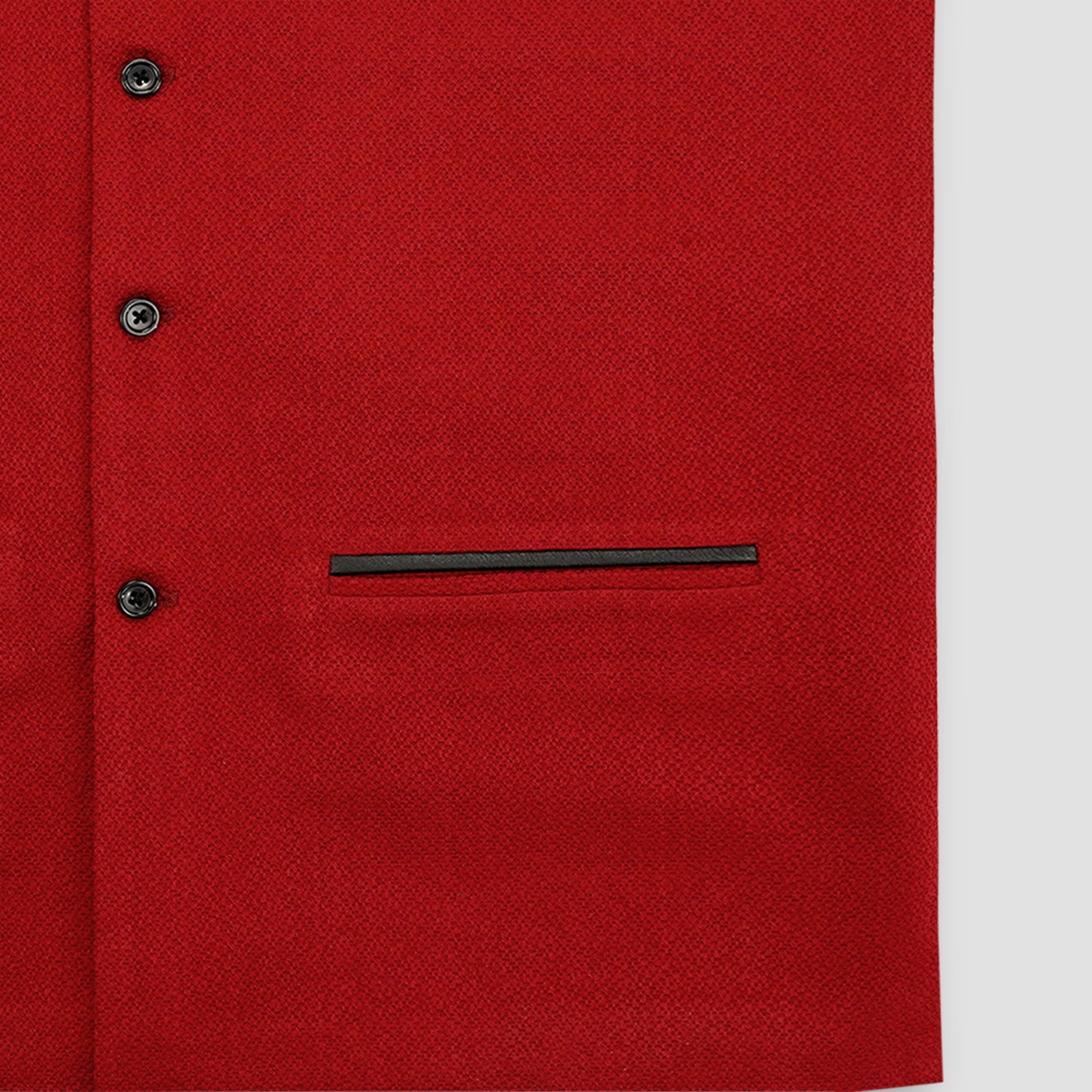 Plus Size Red Suiting Fabric Waistcoat PSM-9260