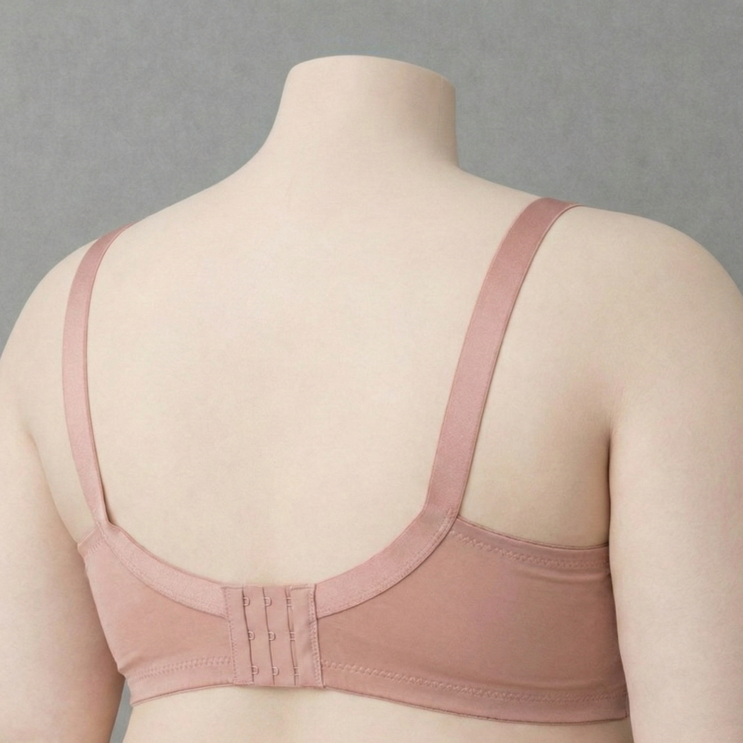 Plus Size coffee Embroidered Support Bra PSW-10822