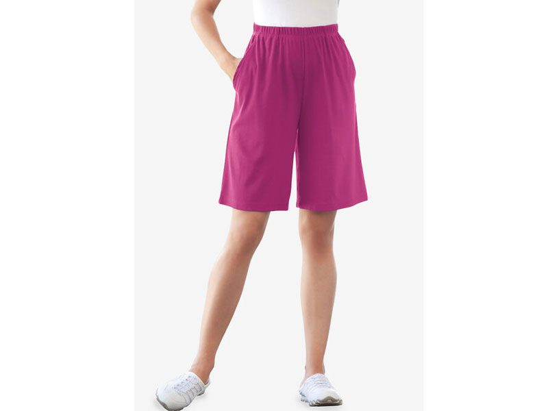 Raspberry Plus Size Women Knit Short PSW-5870