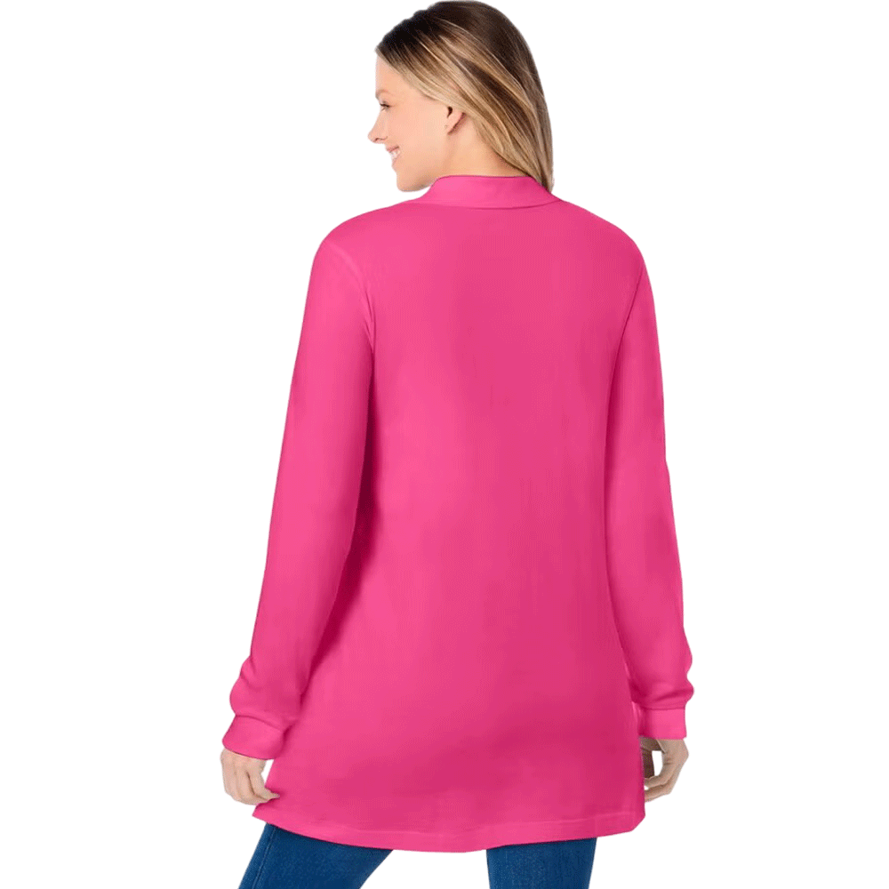 Raspberry Sorbet Long-Sleeve Polo Shirt PSW-9000