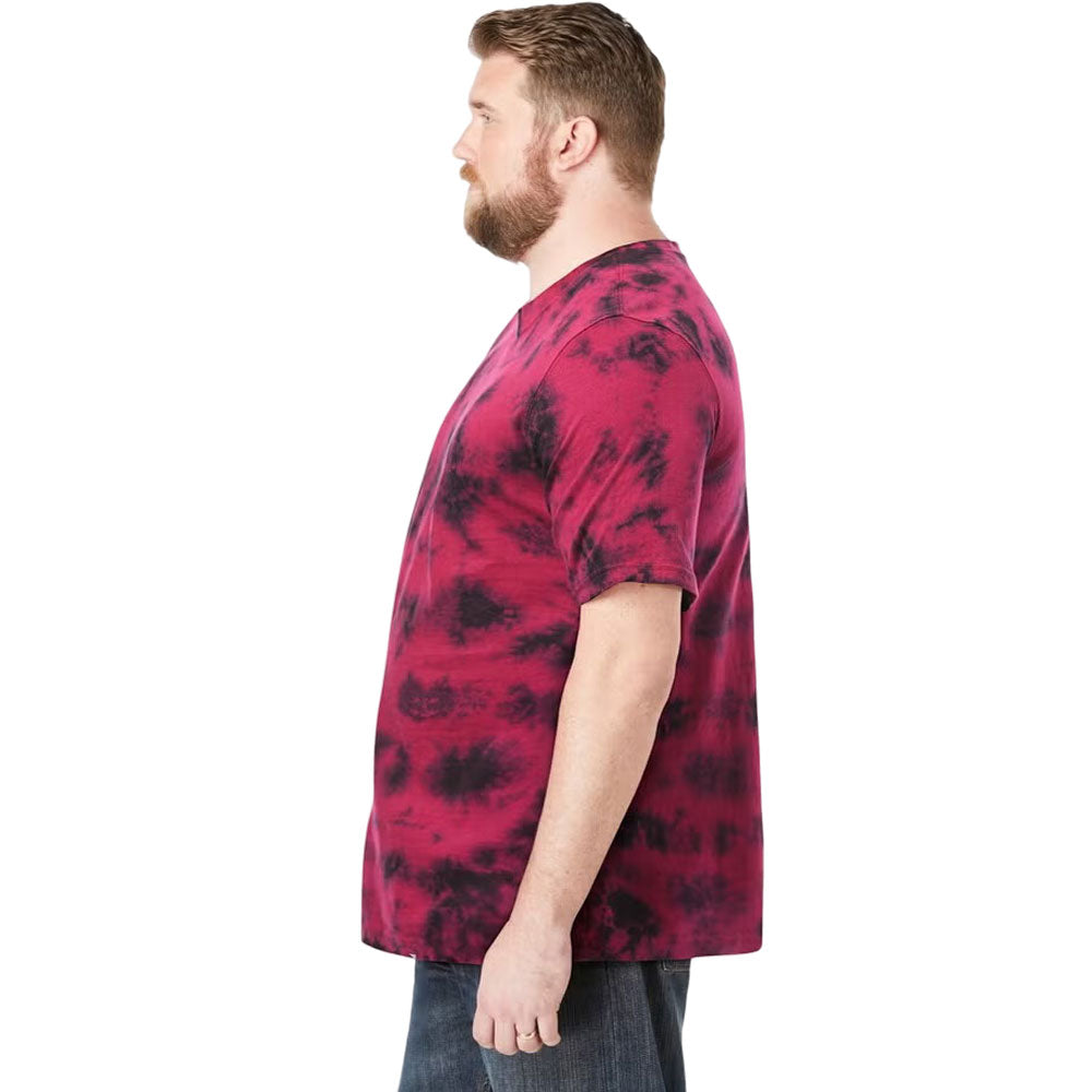 Plus-size Shrink-Less™ crewneck T-shirt with a relaxed fit, durable taped seams, and shrink-resistant fabric for lasting comfort