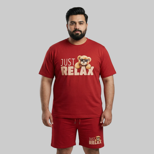 Relax Bear Graphic Co-ord Set PSM-11005