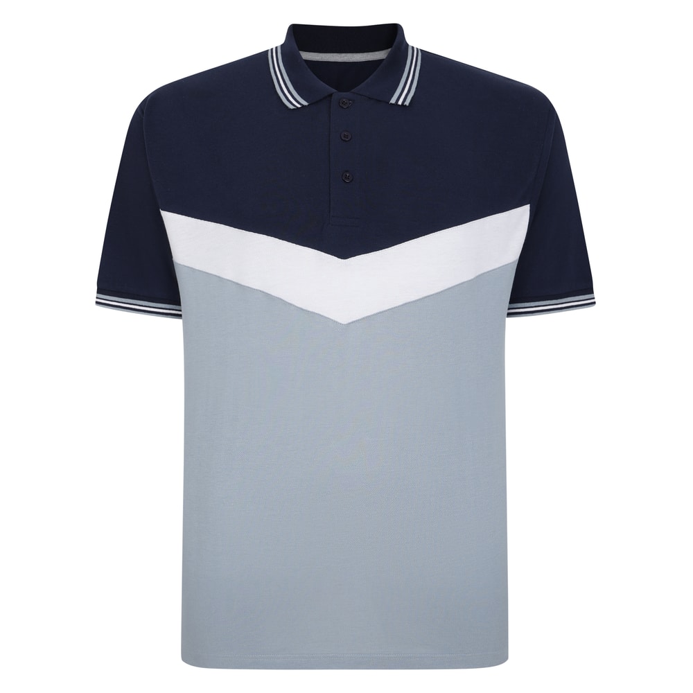 Signature Chevron Panel Polo Shirt PSM-10846