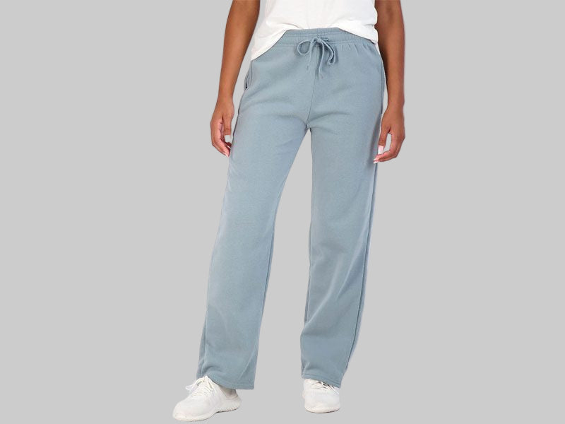 Sky Blue Fleece Big Size Open Bottom Trouser PSM-7524