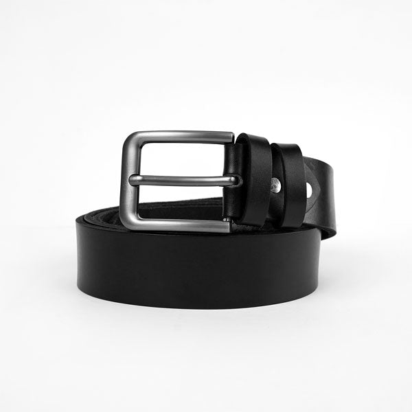 Sleek Black Plus-Size Leather Belt PSM-9250