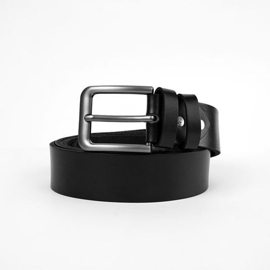 Sleek Black Plus-Size Leather Belt PSM-9250