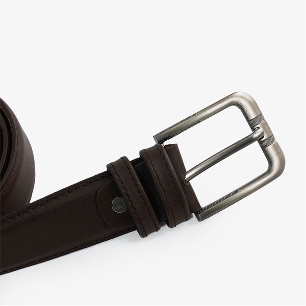 Sleek Brown Plus-Size Leather Belt PSM-9251