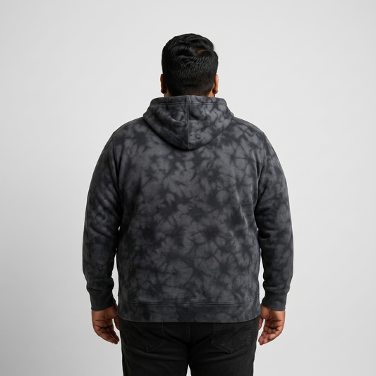 Steel Marble Fleece Big & Tall Size Zipper Hoodie PSM-5006
