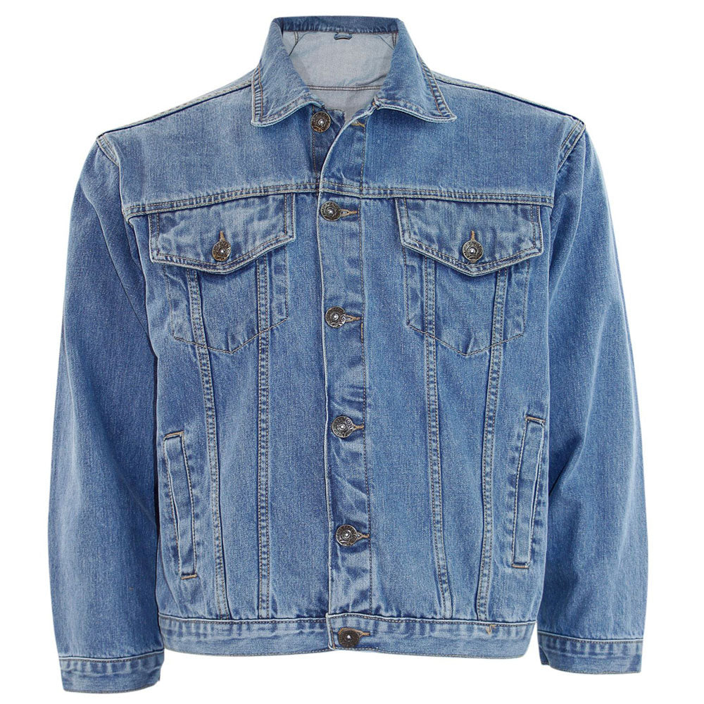 Stone Wash Long Sleeve Casual Wear B Grade Denim Jacket PSM-8867B